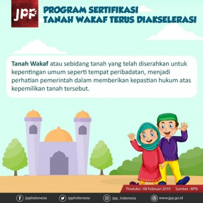 Program Sertifikat Tanah Wakaf Terus Diakselerasi - 20190208